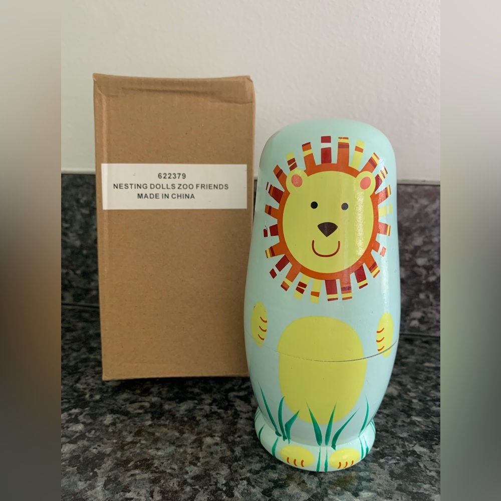 Zoo Friends Nesting Dolls. NWOT